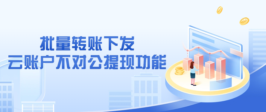 批量转账下发和云账户不对公提现功能