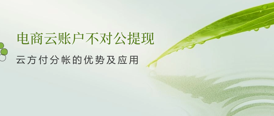 电商云账户不对公提现（云方付分帐的优势及应用）