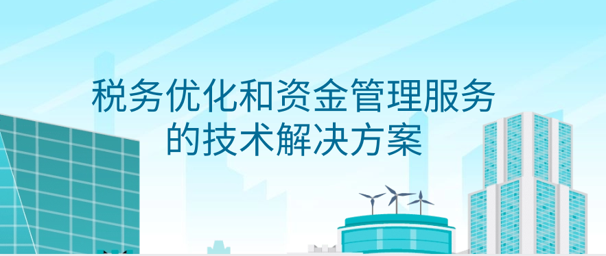 税务优化和资金管理服务的技术解决方案