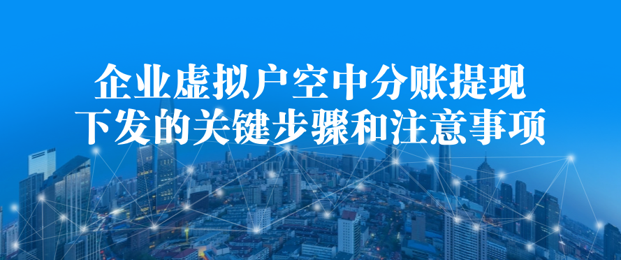 企业虚拟户空中分账提现下发的关键步骤和注意事项