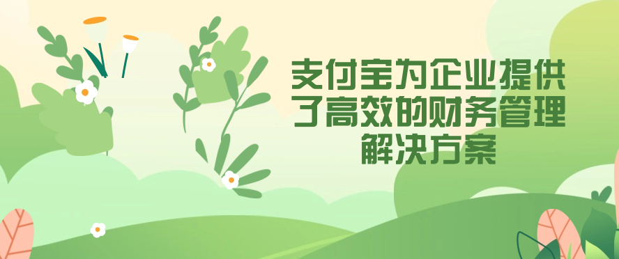 支付宝为企业提供了高效的财务管理解决方案