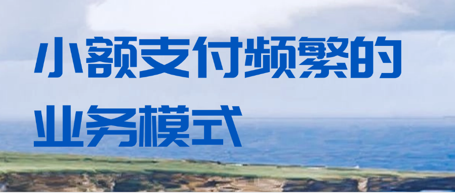 小额支付频繁的业务模式