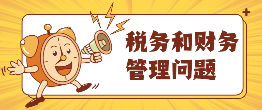 税务和财务管理问题