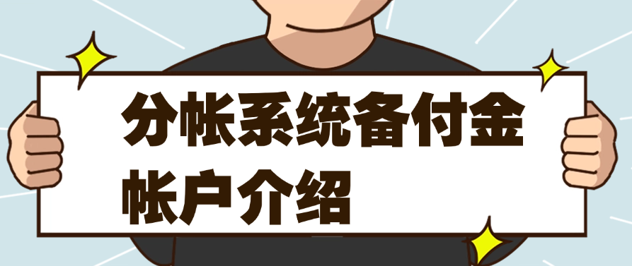 分帐系统备付金帐户介绍