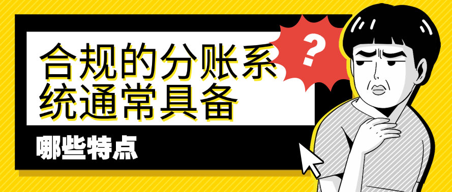 合规的分账系统通常具备哪些特点